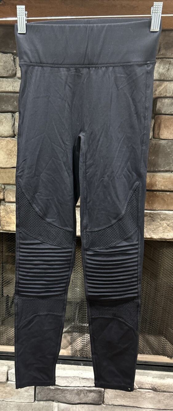 Women’s ALL ACCESS Black Moto Leggings Size XS Pants *B4